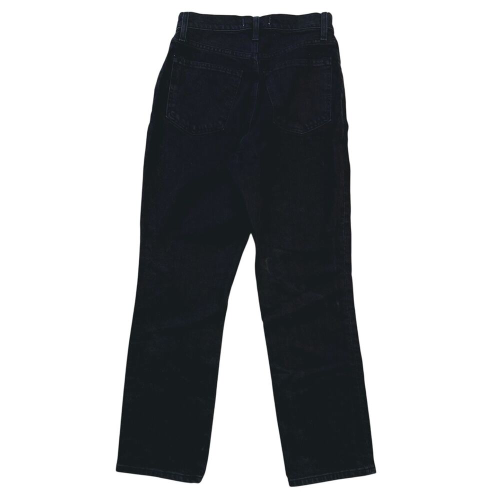 Abercrombie & Fitch Curve Love 90s Straight Jeans Size 4 Short Black Classic - Picture 3 of 7